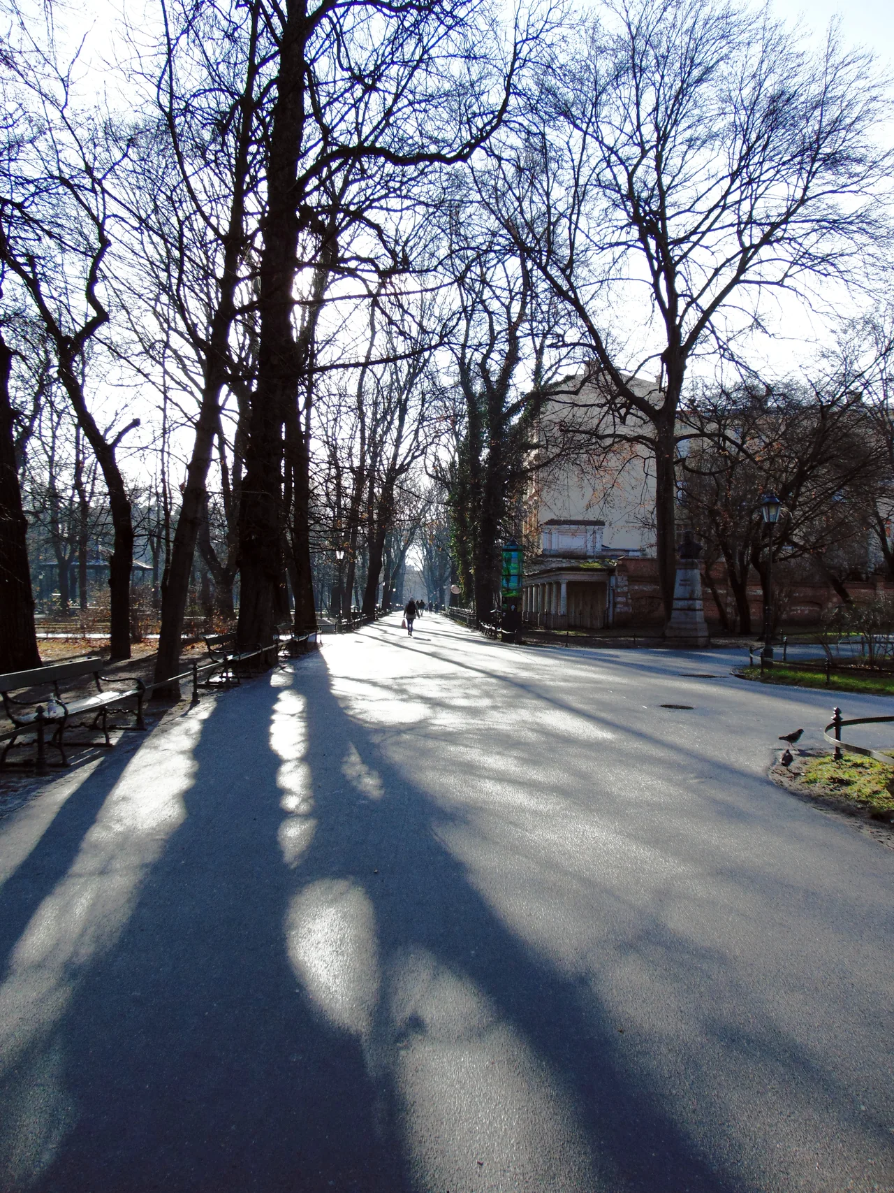 Planty zimową porą, Kraków, fotografia autorstwa Zalasem1